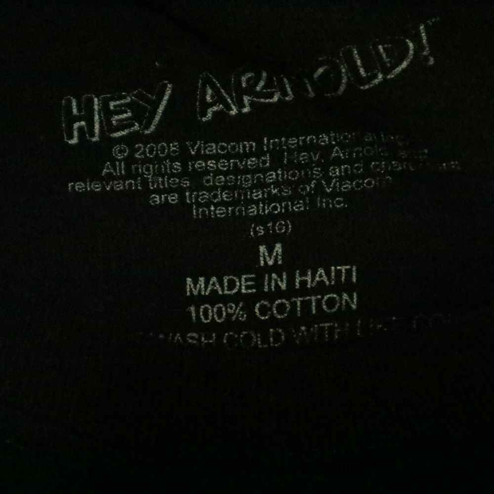 Nickelodeon HEY ARNOLD LOL Black Tee T-shi… - Picture 4 of 4